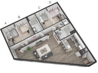 D4 Floor plan layout